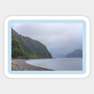 Alaska. Kenai Fjords National Park. Fox Island. Shore. Sticker